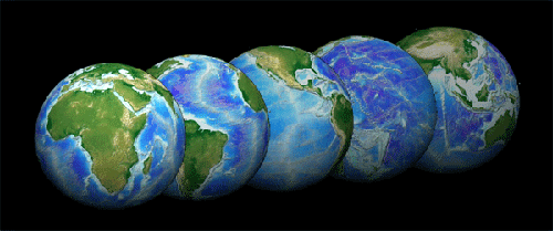 spinning earth animation
