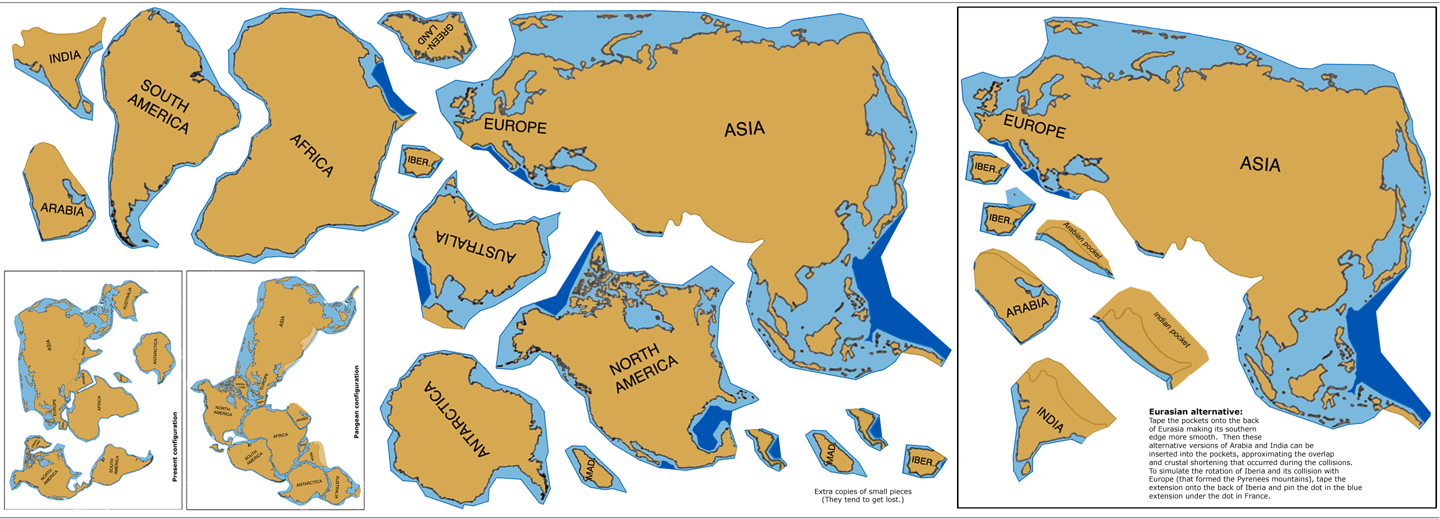 pangaea puzzle pieces worksheet